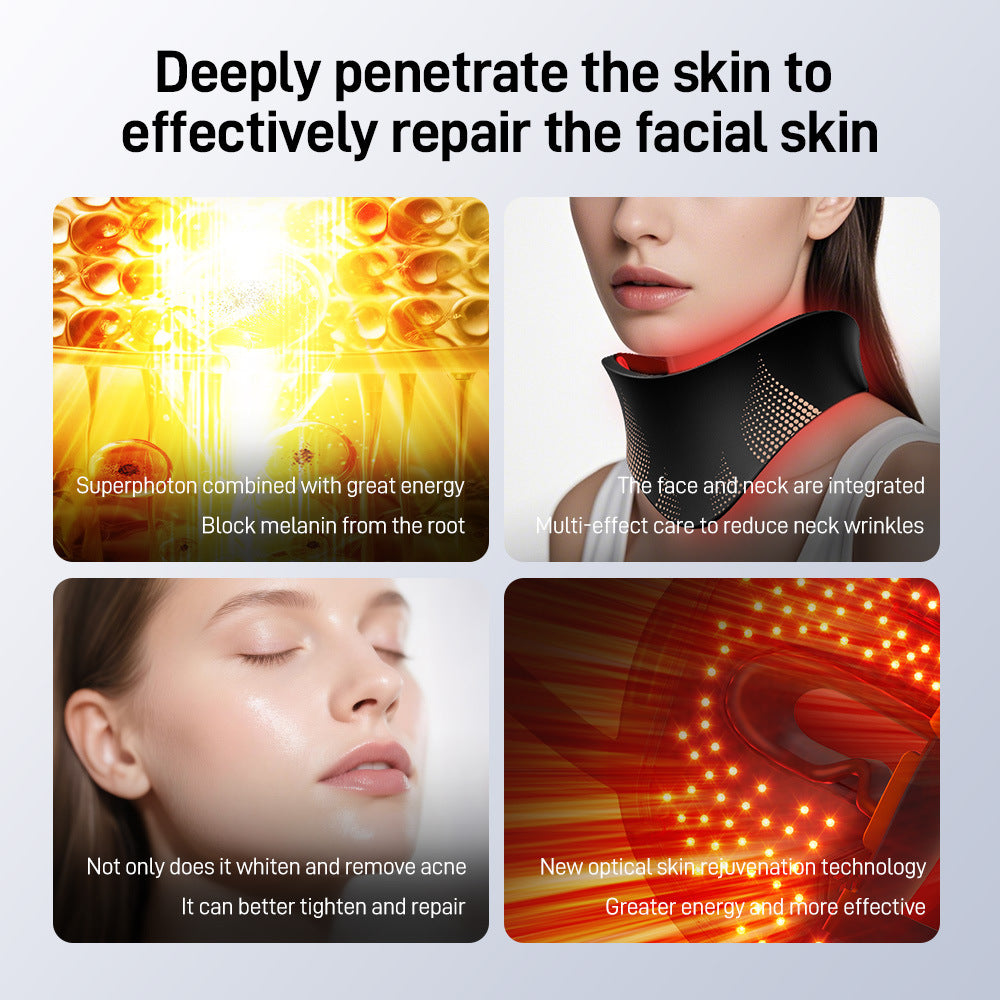 Photon Therapy LED Facial Mask with Neck Care