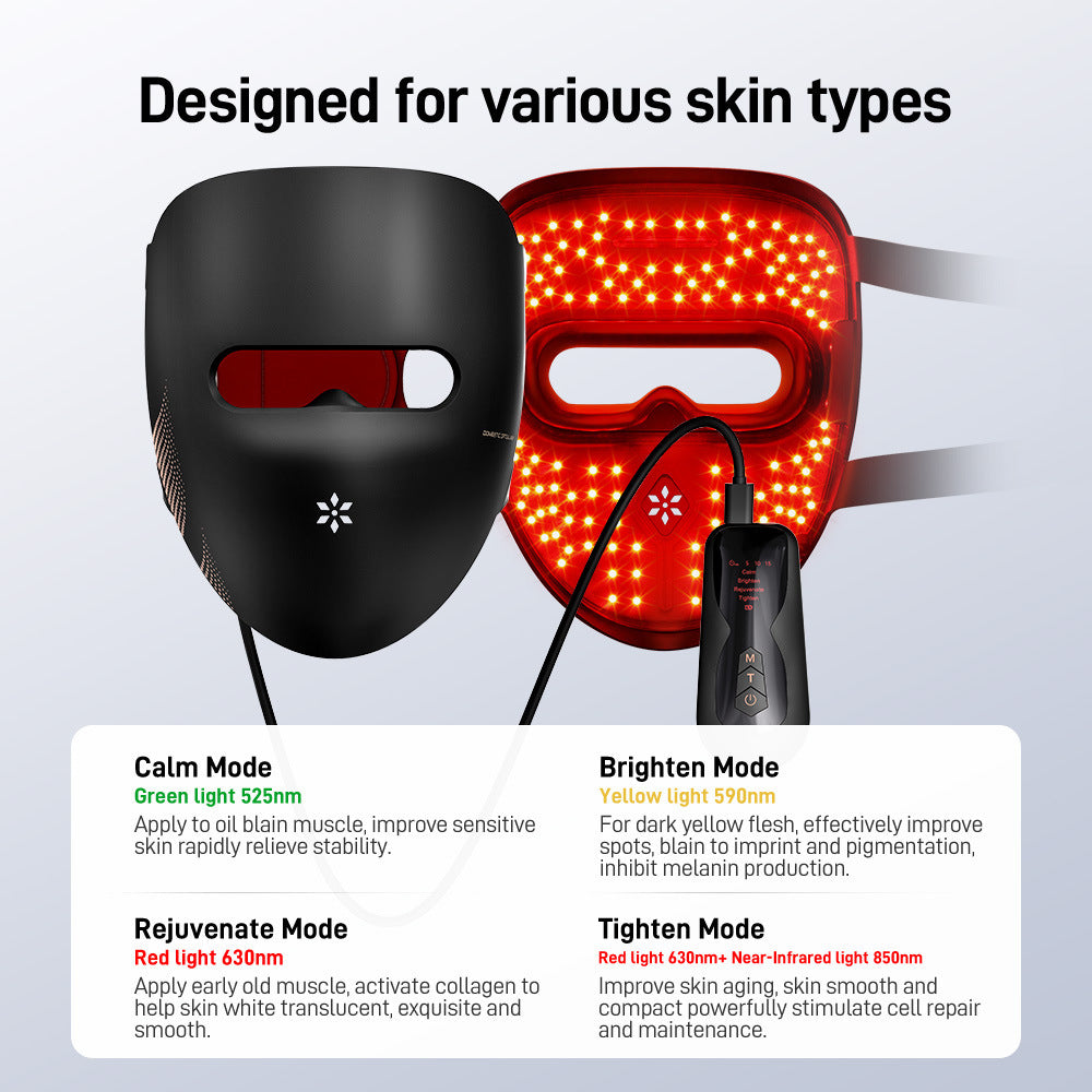 Photon Therapy LED Facial Mask with Neck Care