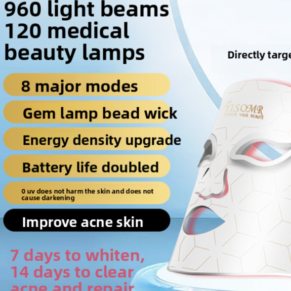 LED Phototherapy Mask Skin Rejuvenation Device