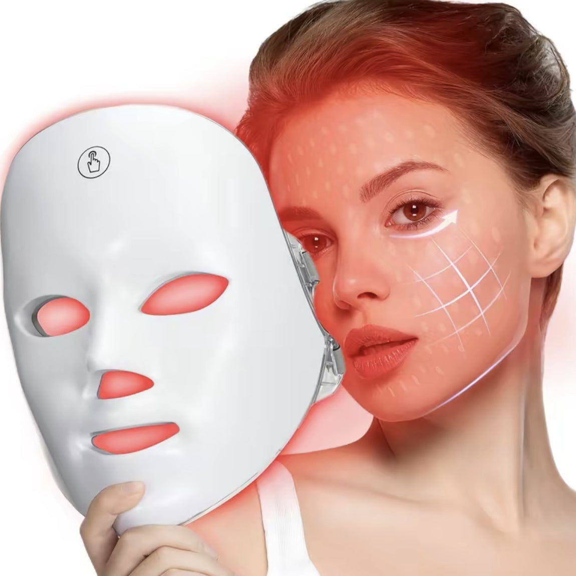 LED Photon Beauty Mask 7 Color Light Therapy Facial Device
