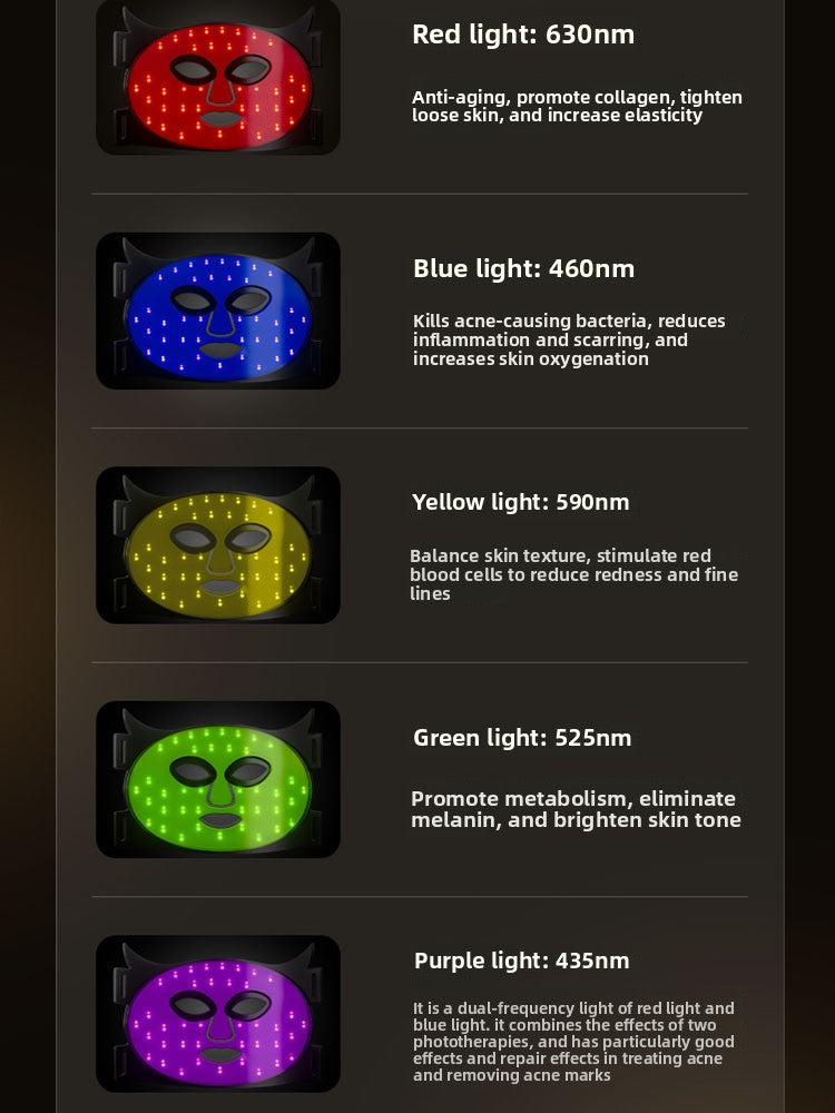 Rechargeable LED Photon Facial Mask